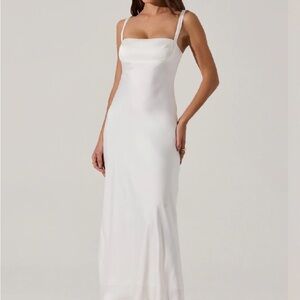 Bridal ASTR the Label White Satin Dress